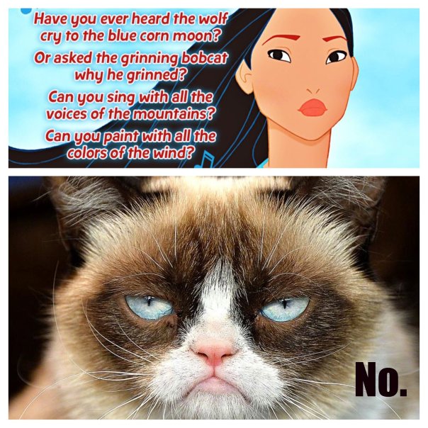 Grumpy Cat hates your stupid song. Go away with your objectification and fantasies.